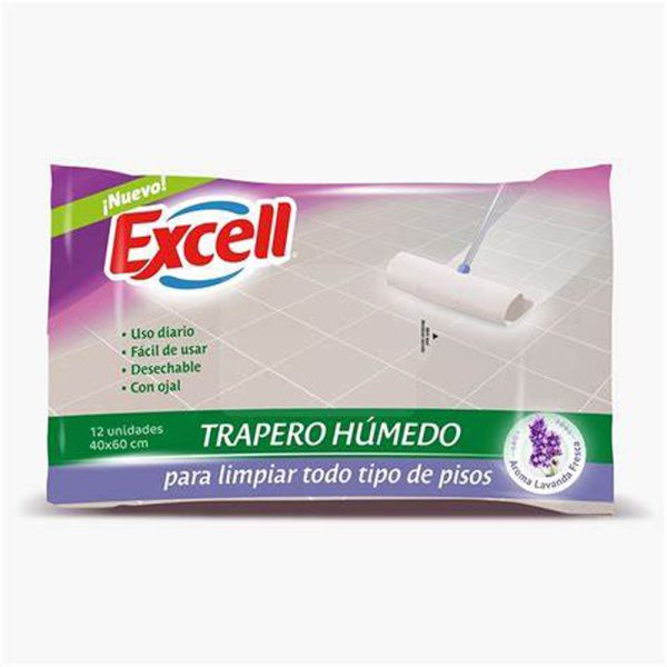 TRAPERO HUMEDO MULTIUSO 10 unidades EXCELL