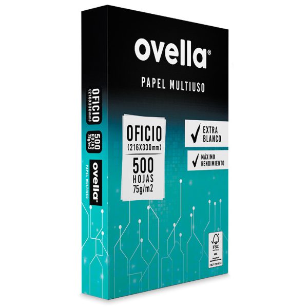 RESMA TAMANO OFICIO 500 HOJAS OVELLA