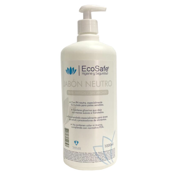 JABON GLICERINA LIQUIDO ECOSAFE NEUTRO 1 LITRO