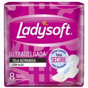 TOALLITAS HIGIENICAS LADYSOFT ULTRADELGADA 8 UN