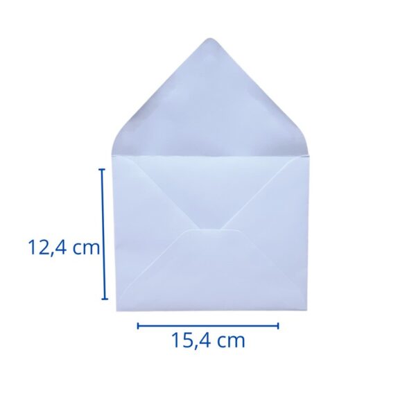 SOBRE CARTA BLANCO 12.4X15.4CM 80GRS 50U S/M SAP025
