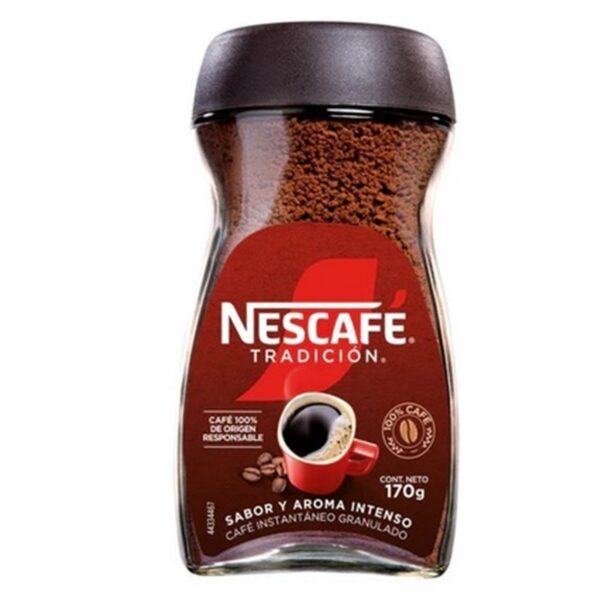 CAFE INST GRANULADO 170 GR FRASCO TRADICION NESCAFE