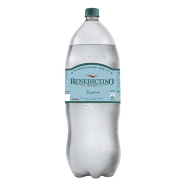 AGUA PURIFICADA NATURAL CON GAS 3 LITROS BENEDICTINO